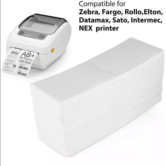 6,000 4x6 Fanfold Direct Thermal Shipping Labels fo - Picture 6 of 13